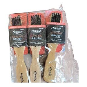 Annie Styling Brush with Wooden Handle (3 Pack)